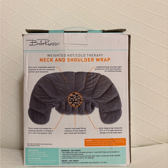 Bella Russo Gray Neck and Shoulder Wrap - Picture 2 of 4